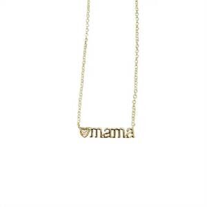 NEW GEMELLI women's mama necklace in gold
